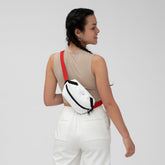 sac banane sacoche éco-responsable végane blanche Astrid par Akkoniq sur meanwhile boutique, marques éco-responsables